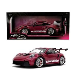 New! Jada Pink Slips Porsche 911 GT3 RS Diecast Car 1:18 Model # 36469 Purple